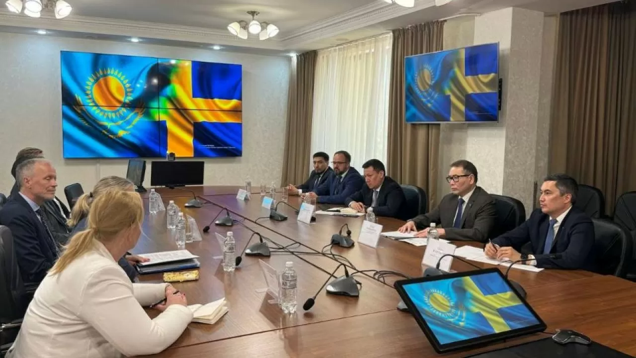 Kazakhstan and Sweden discussed expanding trade, industrial cooperation, and new investment projects