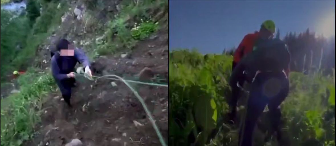 Алматыда құтқарушылар тауда қалып қойған жігітті аман алып түсті