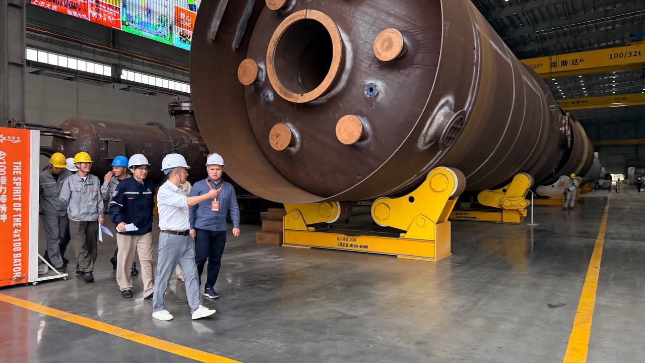 Жаңаөзен қаласындағы газ өңдеу зауытына қажетті жабдықтар Қытайдан жеткізіледі