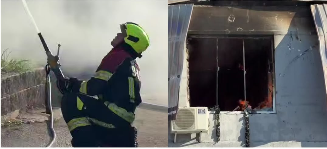 Ақтөбеде өрт сөндірушілер 8 баллонды қауіпсіз жерге шығарды