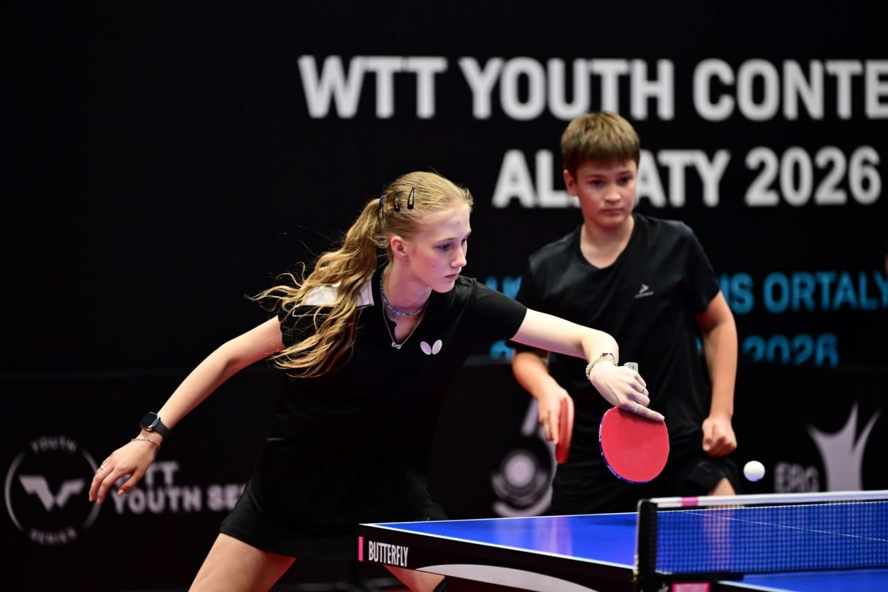 Үстел теннисі: Қазақстан Алматыдағы WTT Youth Contender турнирінде алғашқы медалін жеңіп алды