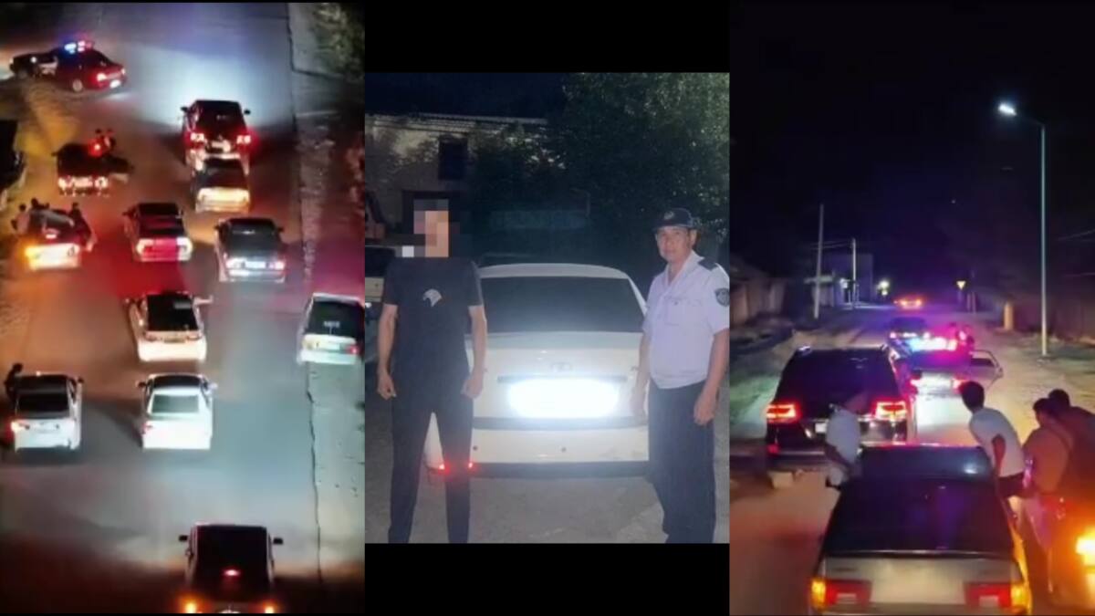 Түркістан облысында жол ережесін бұзған той кортежінің жүргізушілері жазаланды
