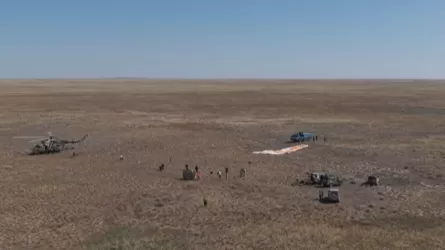 Международный экипаж &laquo;Союза МС-28&raquo; приземлился в Казахстане 