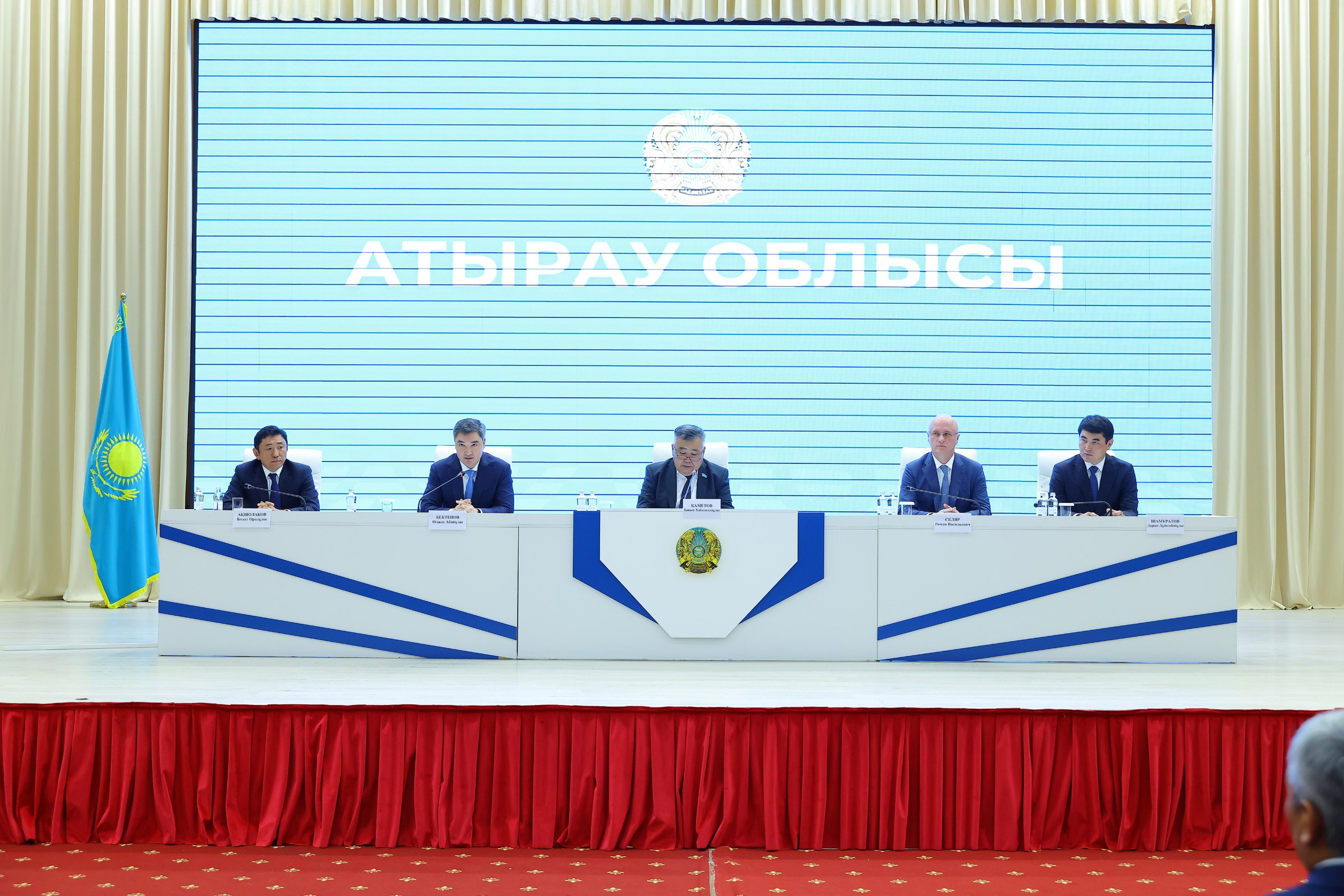 Олжас Бектенов пен Роман Скляр Атырау облысының жаңа әкімін таныстырды