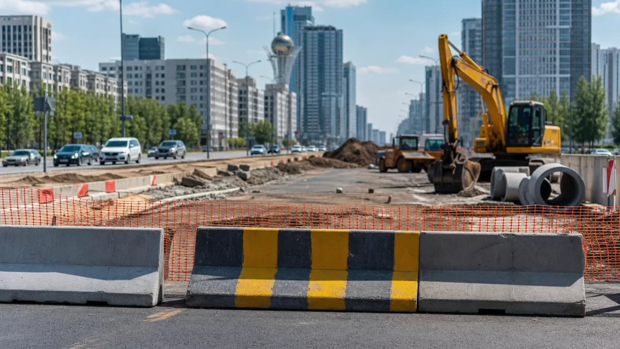 В Астане до конца года перекроют улицу Алматы 
