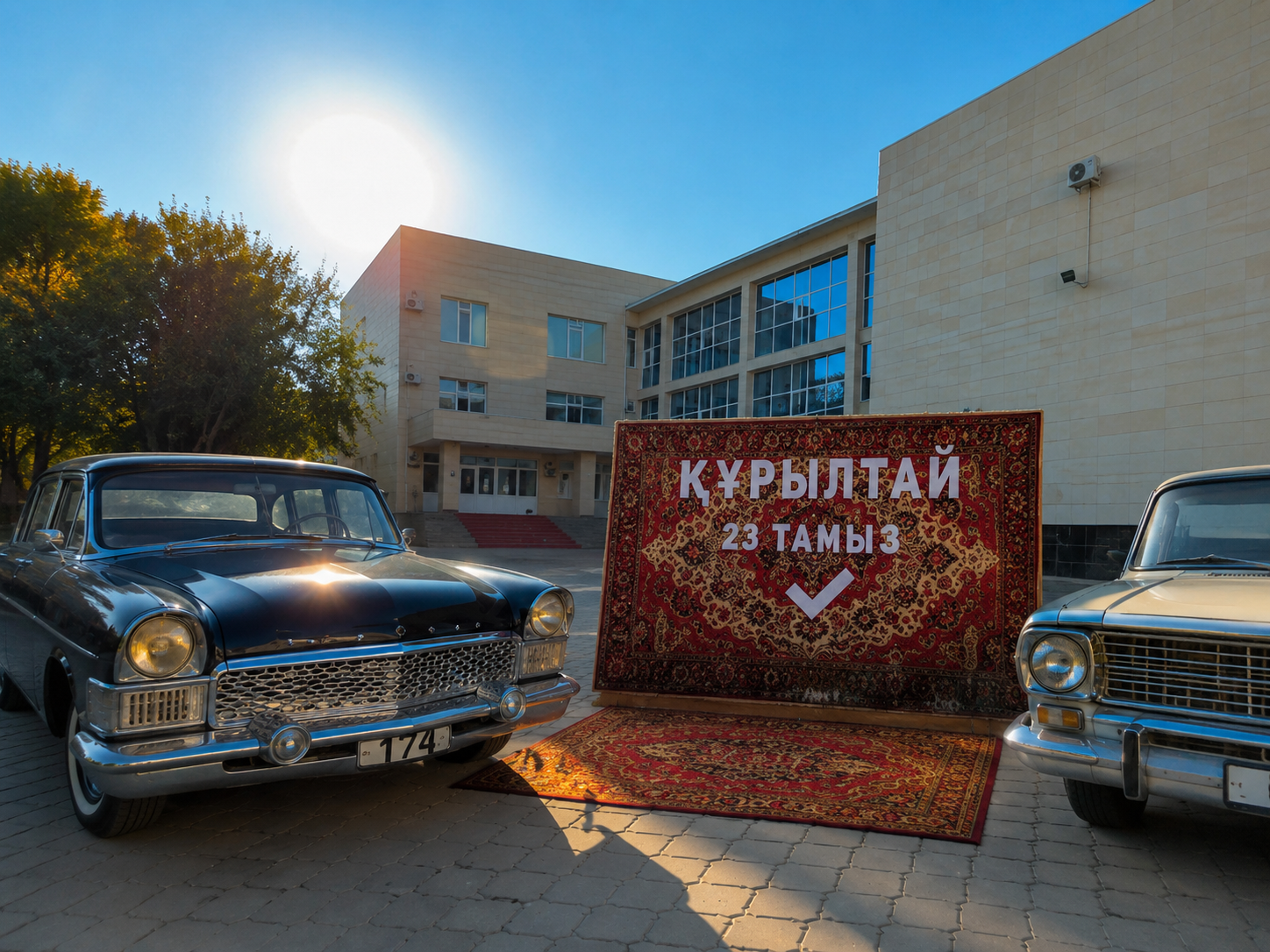 Выборы в стиле 90-х: на участке в Атырау открыли креативную фотозону  