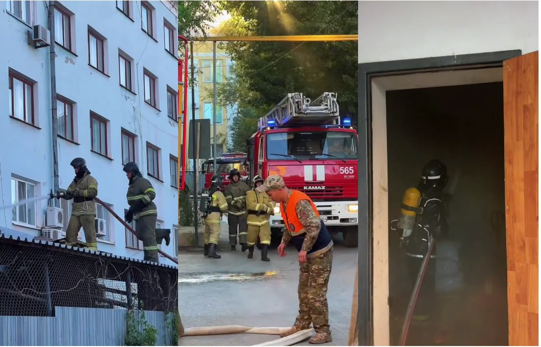 Ақтөбеде тұрғын үйге жапсарлас орналасқан нысанның шатыры өртенді
