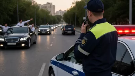 Свадебный кортеж попал под раздачу в РК за нарушения ПДД 