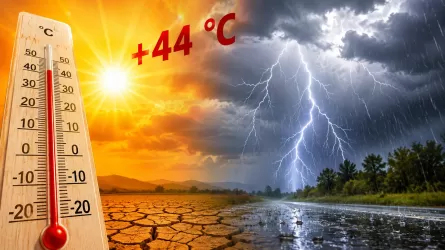  Жара до +44 &deg;C и грозовые дожди: какой будет погода в Казахстане 10 августа 