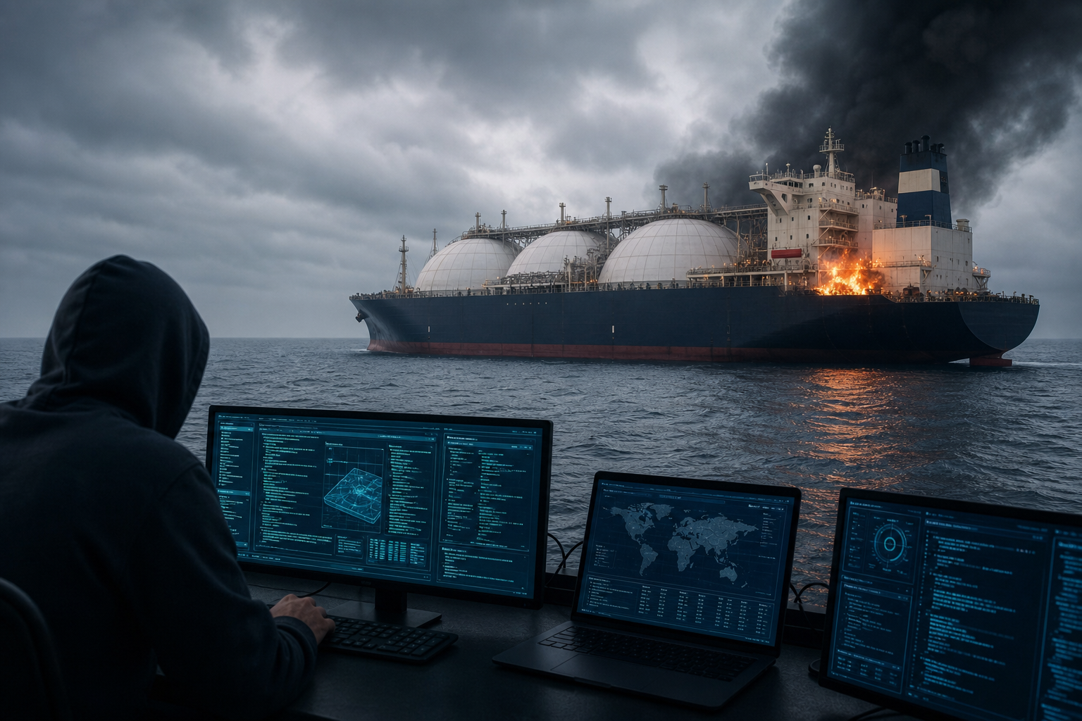 Хакеры атаковали танкеры с нефтью и СПГ у Гибралтара 
