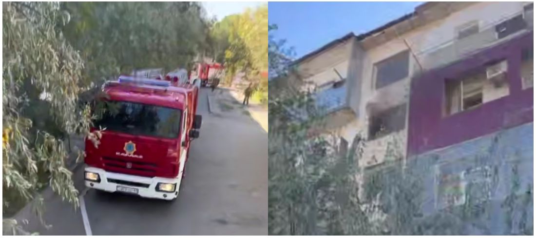 Қызылордада пәтердегі өрттен 2 адам эвакуацияланды