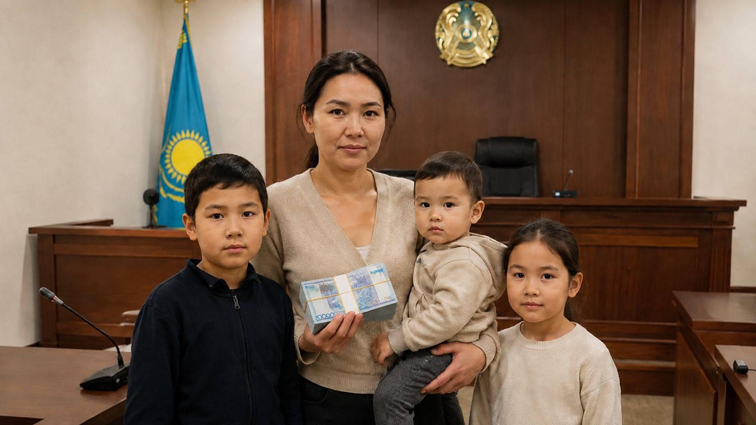 Ақтөбеде мүгедектігі бар ана мен үш баласына 25 млн теңге өндірілді