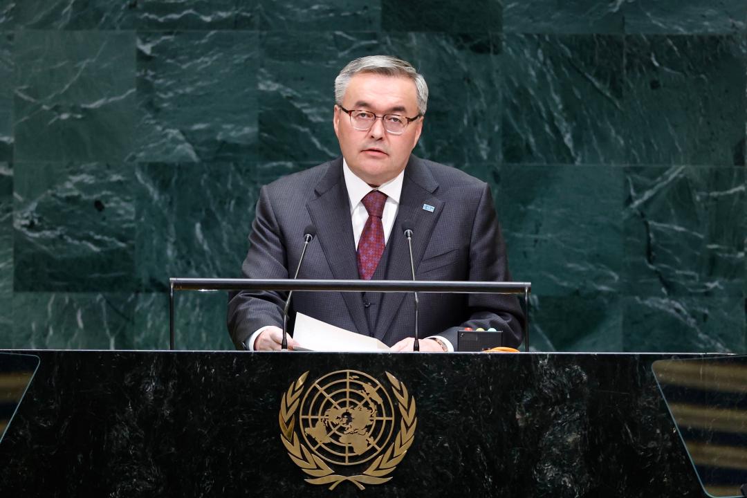 Қазақстан СІМ басшысы БҰҰ Бас Ассамблеясының 81-сессиясының жалпы пікірсайысында сөз сөйледі