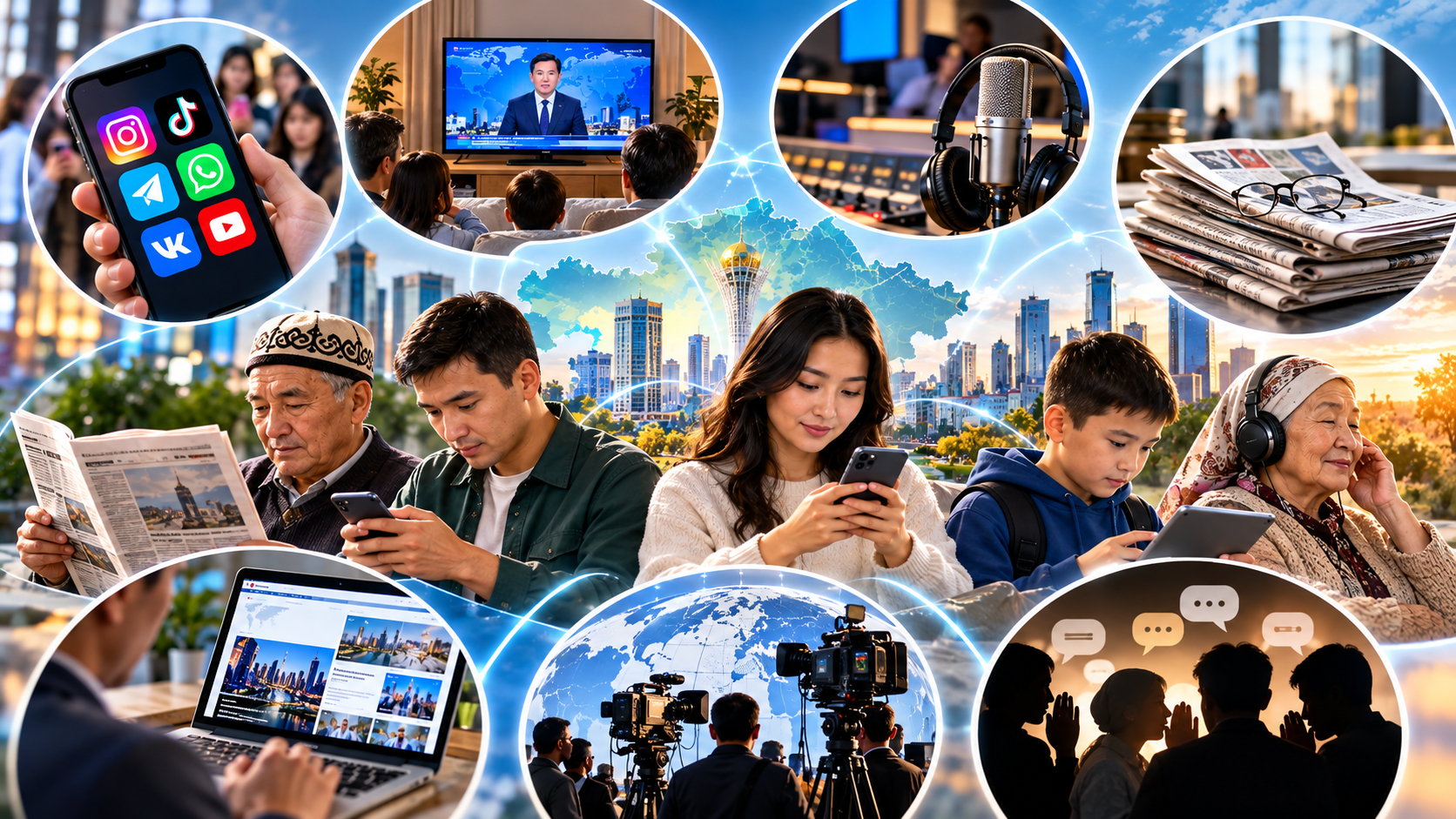 Кому больше доверяют казахстанцы: соцсети или TV? 