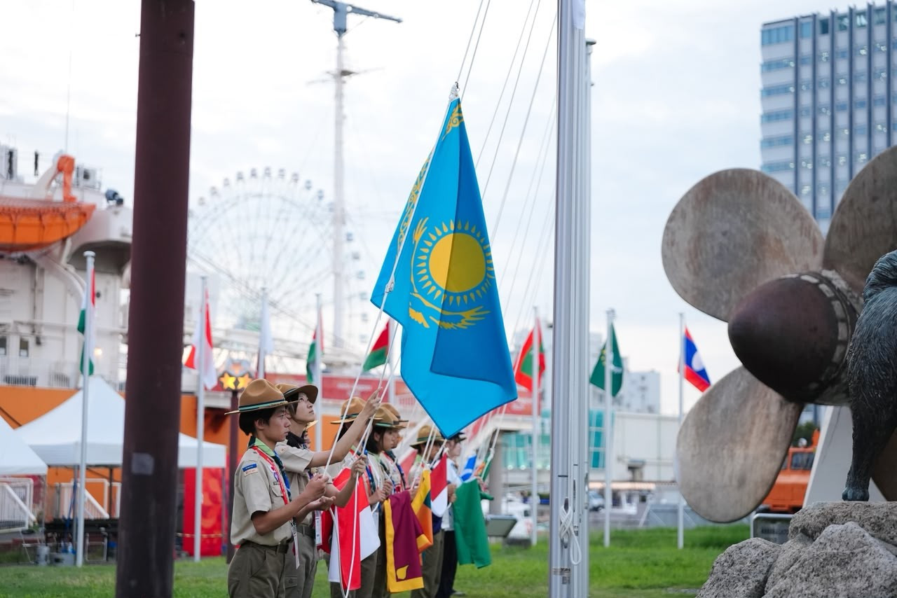 Флаг Казахстана подняли на Азиатских играх в Японии 