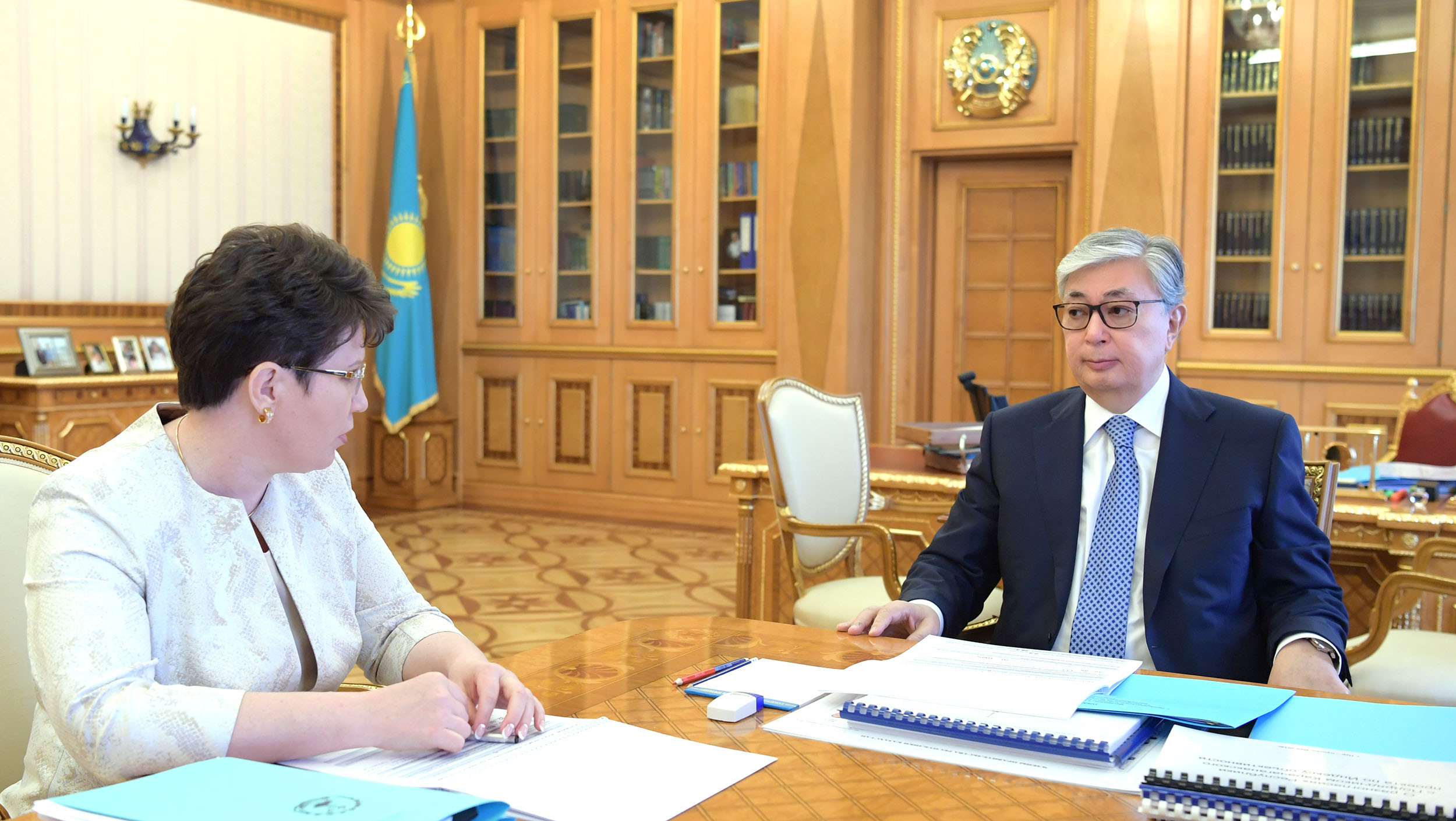 Касым-Жомарт Токаев принял председателя Счетного комитета 
