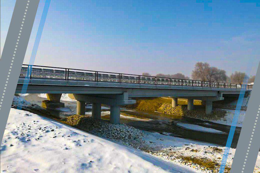 Алматы облысында Үлкен Алматы өзені арқылы өтетін жаңа көпір салынды