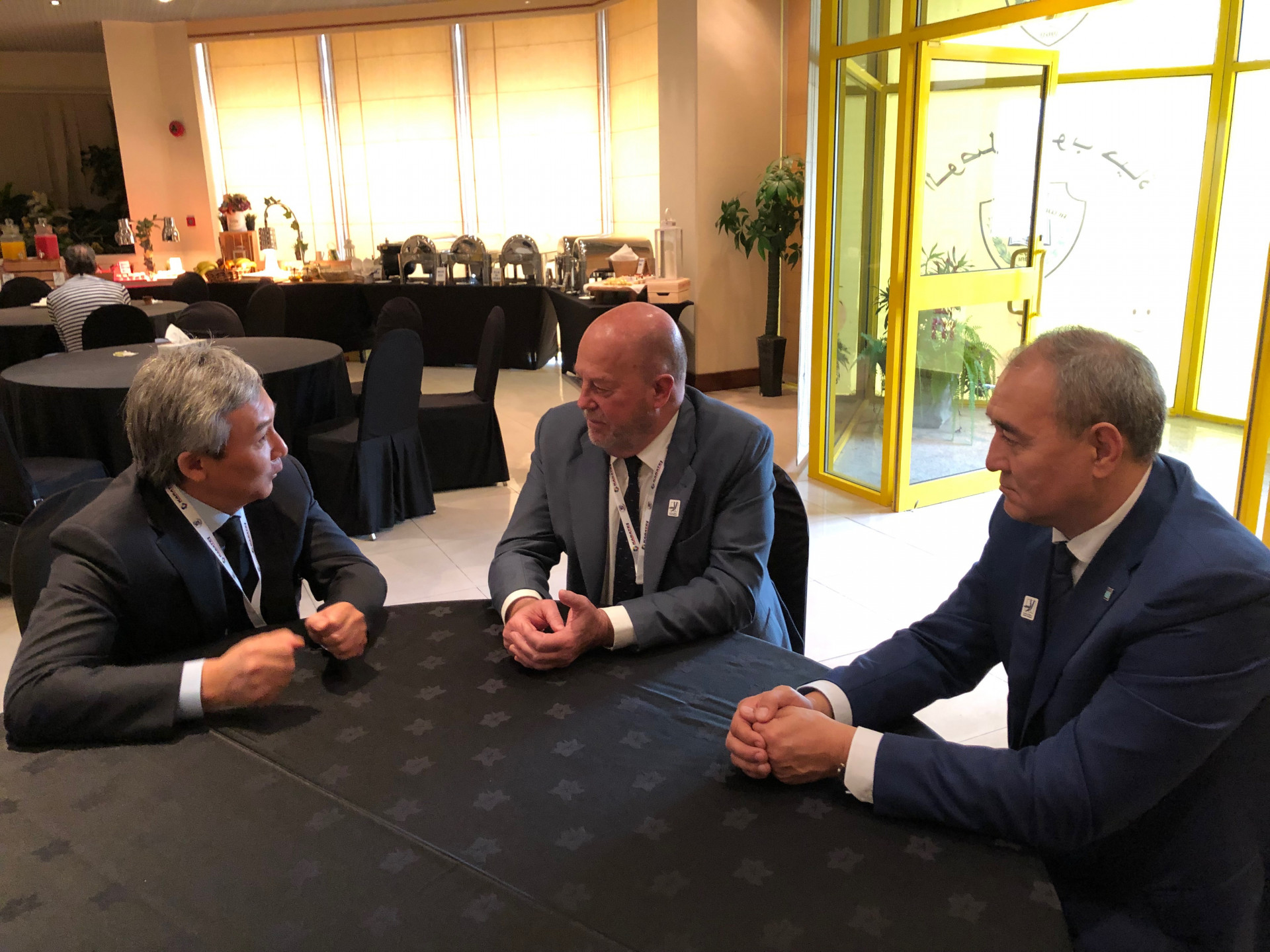 Қазақстан Ұлттық Олимпиадалық комитетінің бас хатшысы WKF президентімен кездесті