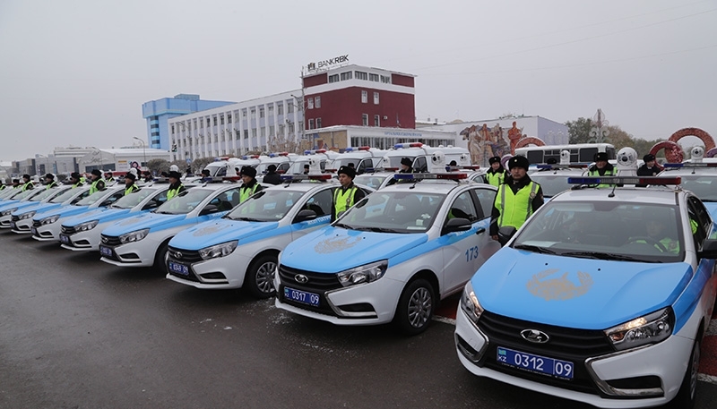 Қарағанды облысы полициясының автомобиль паркі 127 көлікпен толықты