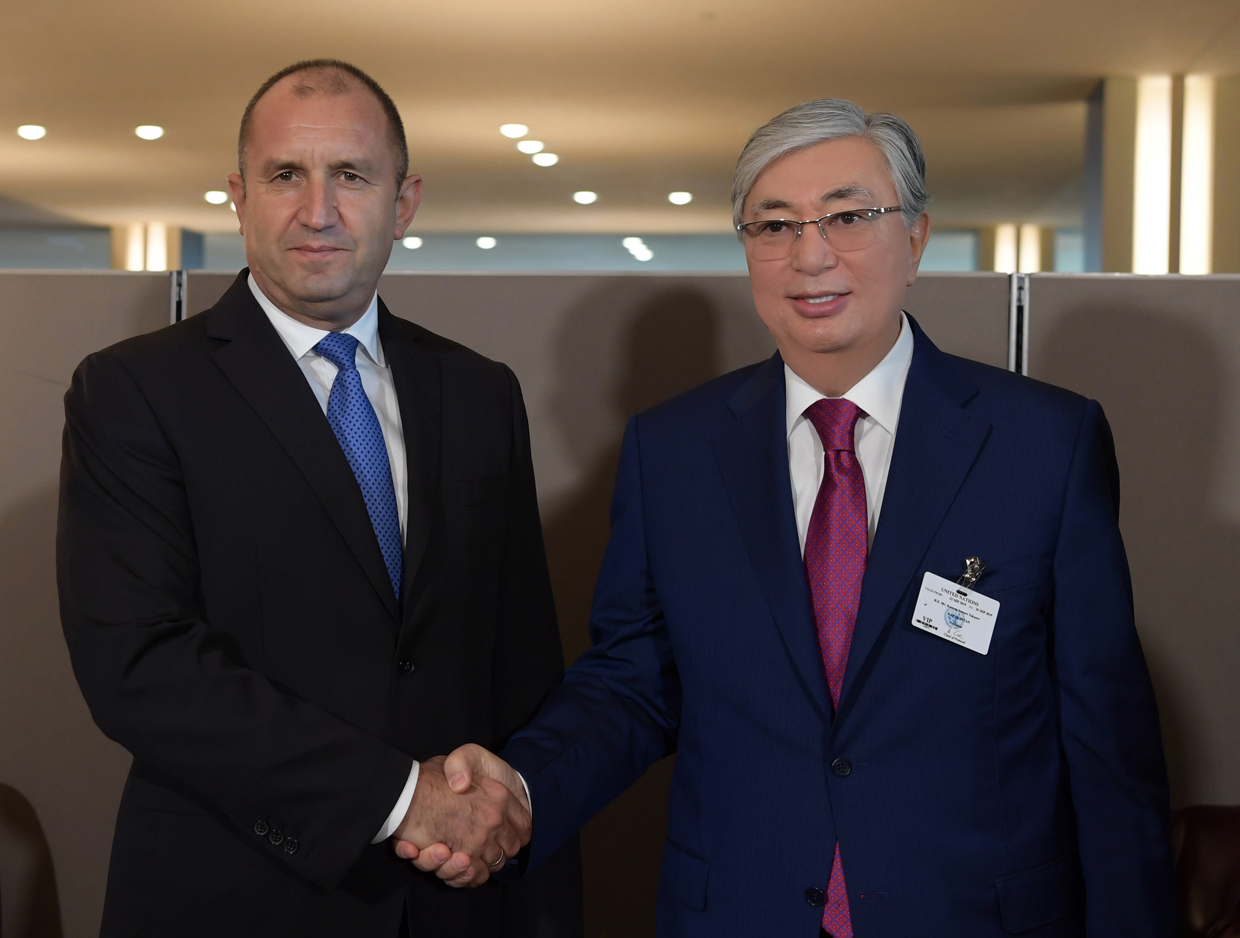 Президенты Казахстана и Болгарии "на полях" ГА ООН обсудили перспективы сотрудничества двух стран