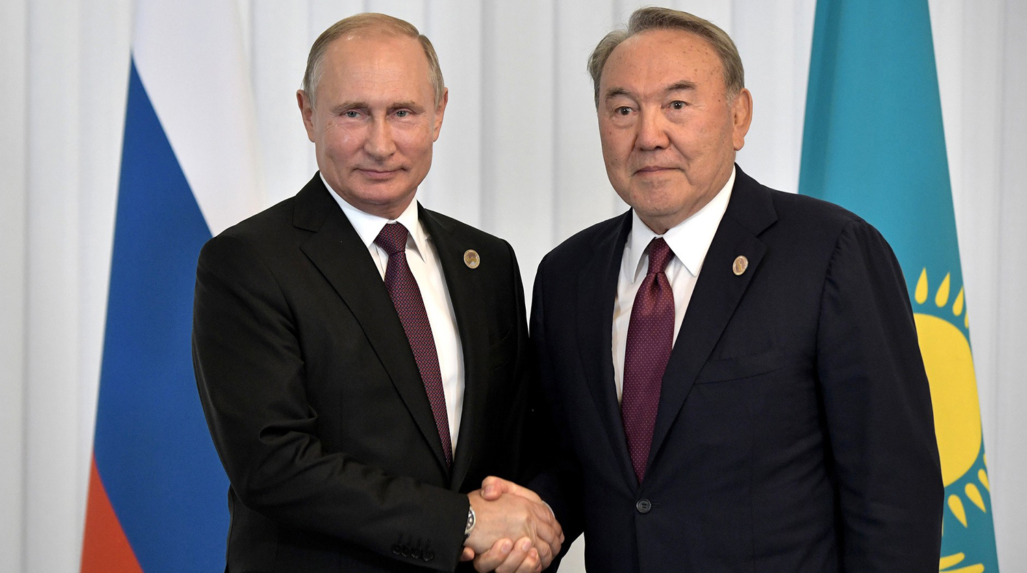 Путин по телефону поздравил Назарбаева с юбилеем