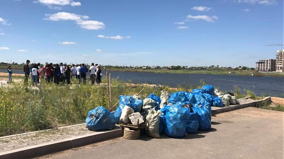 "Еуразияның таза жағалауына" қатысқандар 700 қап қоқыс жинады