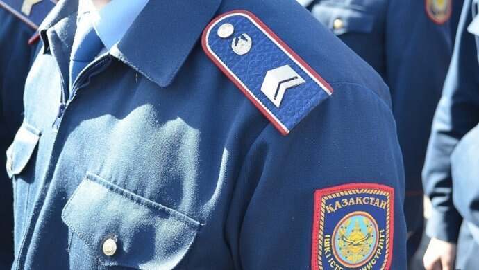 Как полиция Жамбылской области следит за порядком в городе 