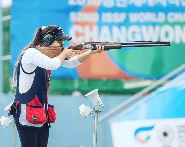 Сарсенкуль Рысбекова завоевала олимпийскую лицензию на ЧА по стендовой стрельбе