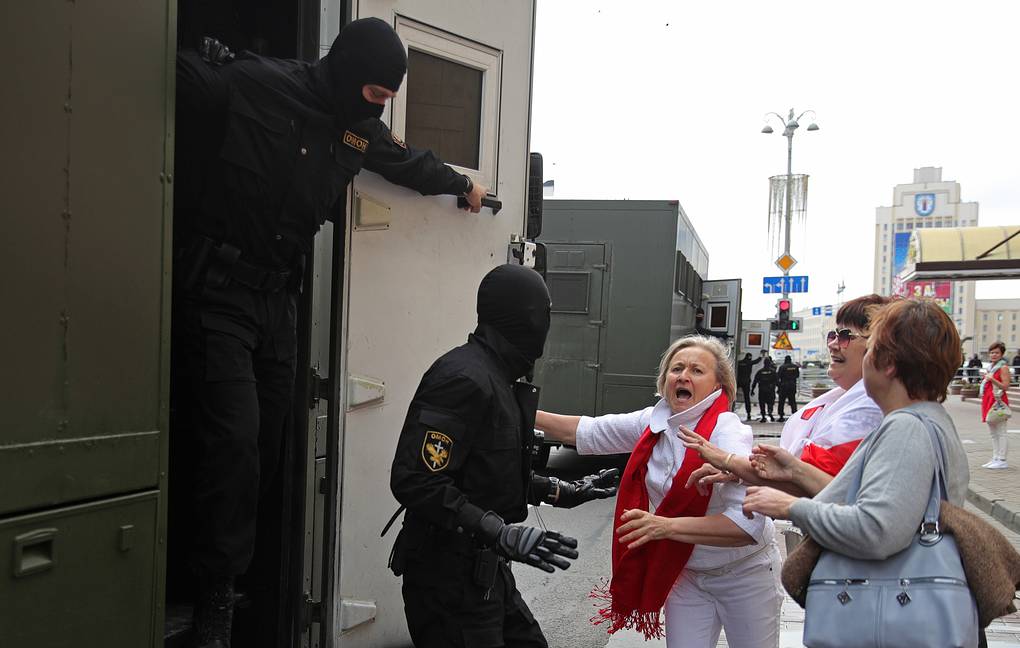 В Минске в воскресенье задержали 125 участников протестных акций