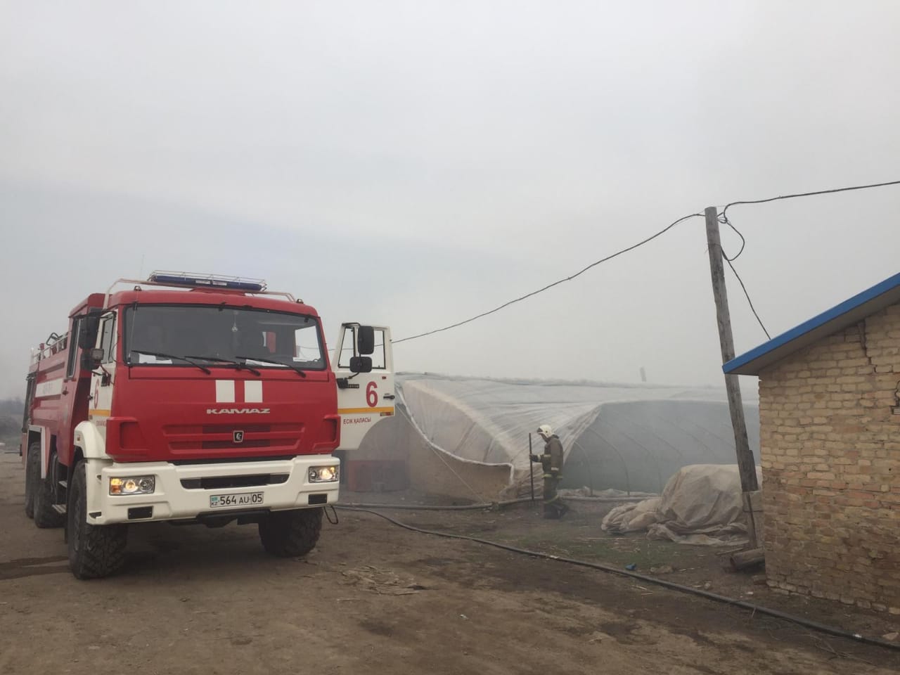 В Алматинской области сгорели три теплицы площадью 1920 квадратных метров
