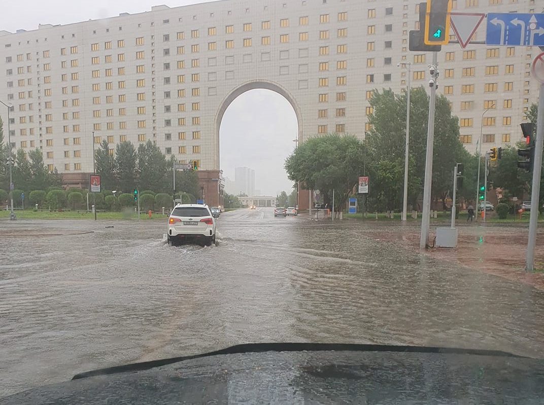 За июнь в Нур-Султане выпало почти три месячные нормы осадков