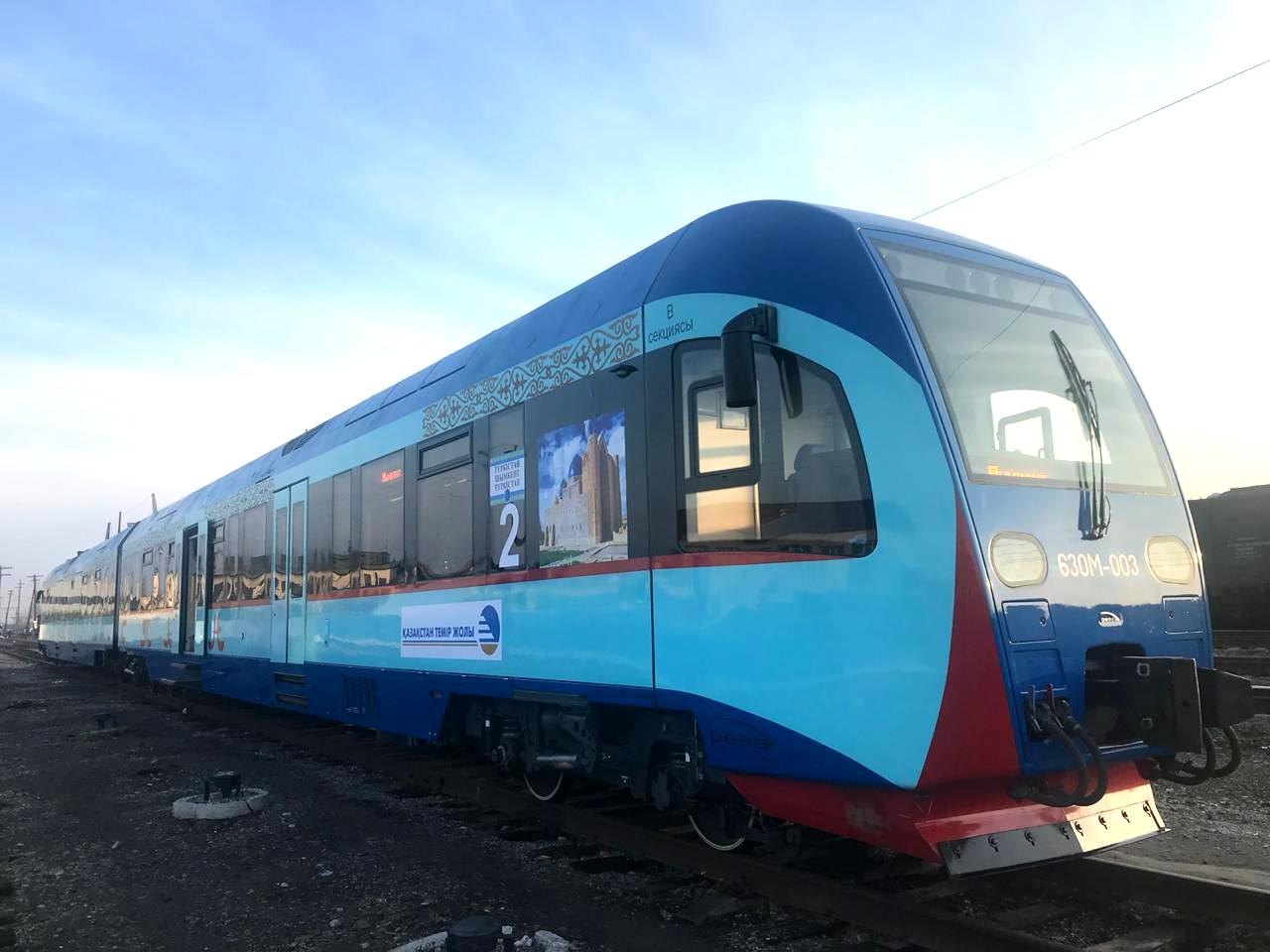 Скоростной поезд Туркестан – Шымкент начал курсировать между адмцентрами