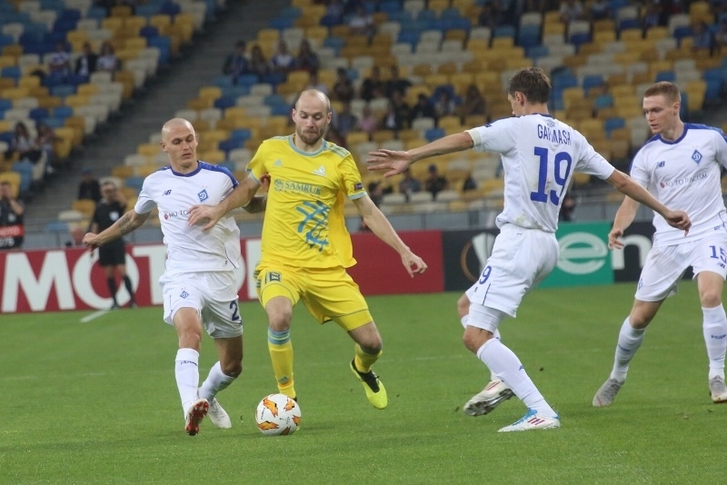 "Астана" проиграла киевскому "Динамо" со счетом 0:1