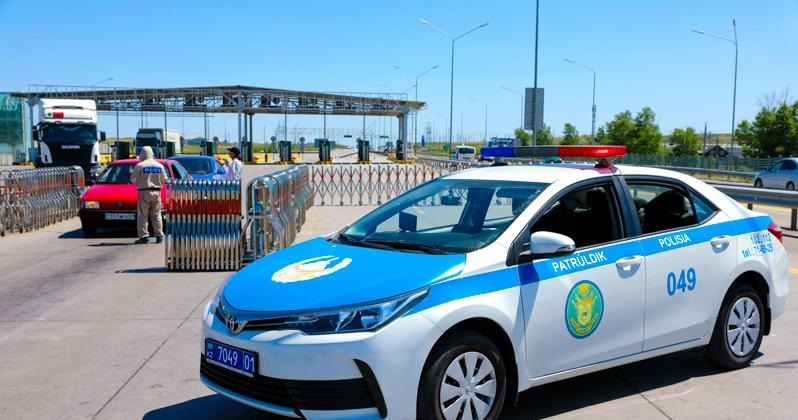 На выезде из столицы выставили посты  