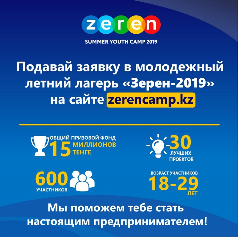 "Зерен-2019": молодежь обучат навыкам ведения предпринимательства   