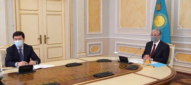 Касым-Жомарт Токаев  заслушал отчет председателя Национального банка