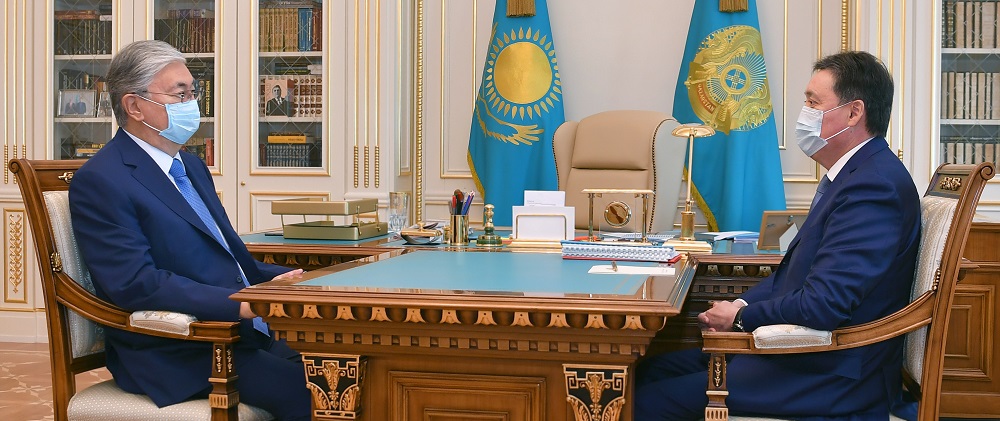 Касым-Жомарт Токаев принял премьер-министра Аскара Мамина