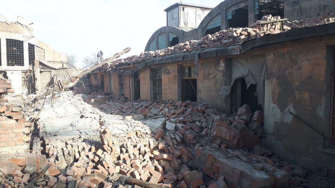 В Балхаше произошло обрушение недействующего здания