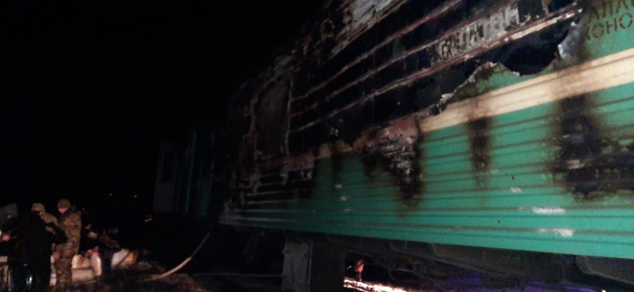 Пожар в багажном вагоне поезда Мангышлак – Актобе: "Казпочта" окажет помощь пострадавшим сотрудникам  