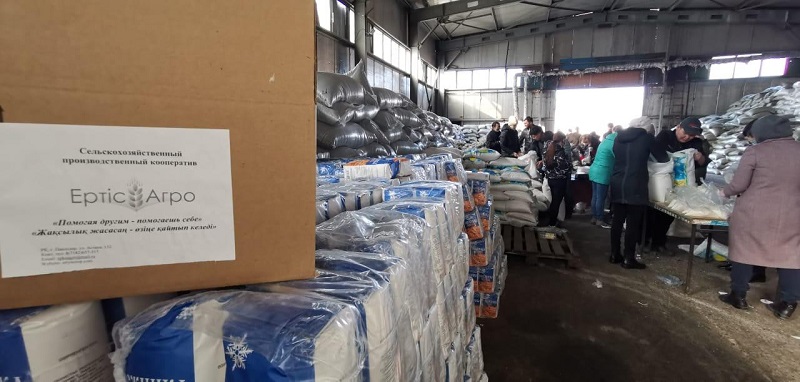 32 тонны гуманитарного груза для нуждающихся жителей Нур-Султана предоставил СПК «Ертiс Агро»  
