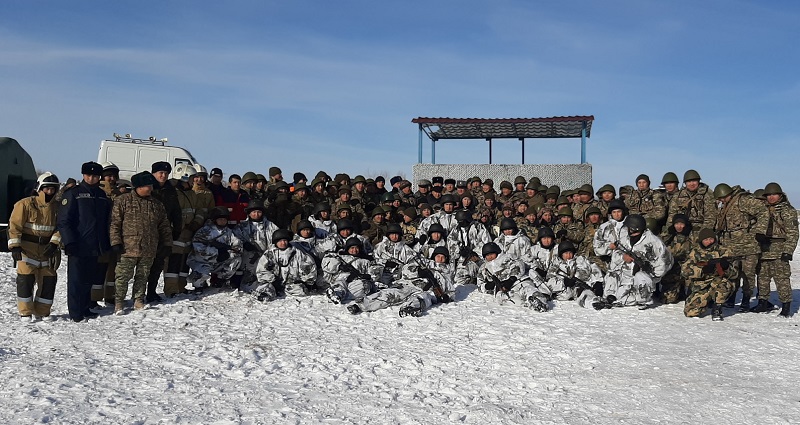 78 әскери қызметші қалалық әкімдіктің аумақтық қорғаныс оқу-жаттығуына қатысты 