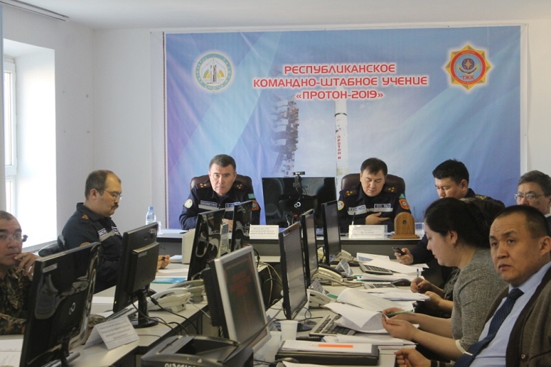 В Казахстане проходят учения по ликвидации возможных аварий при пуске ракет с Байконура