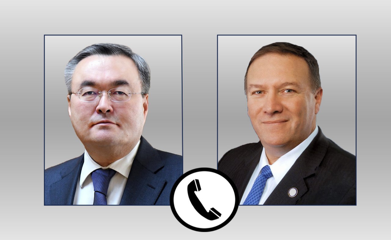 Қазақстан СІМ басшысы мен АҚШ Мемлекеттік хатшысы телефон арқылы сөйлесті