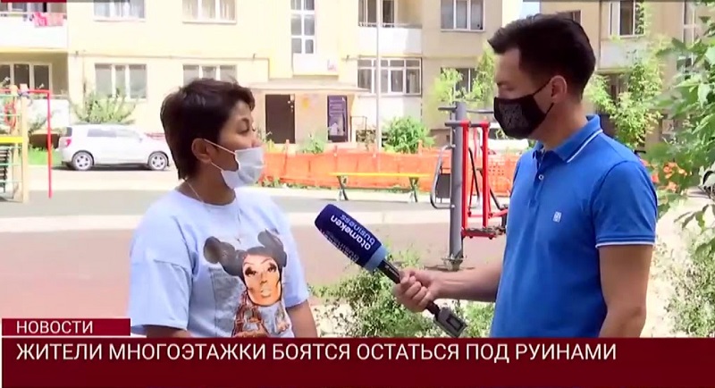 Жители многоэтажки боятся остаться под руинами   