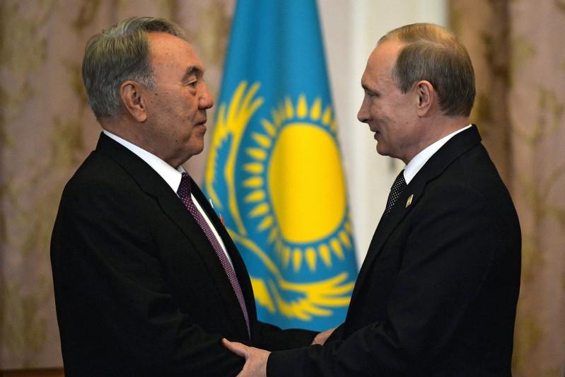 Путин поздравил Назарбаева с юбилеем 