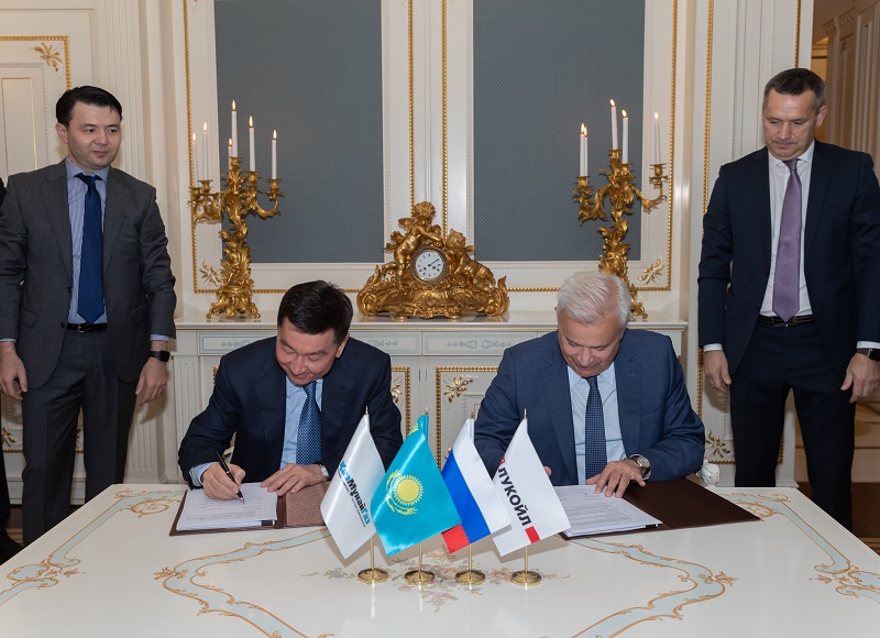 «КазМунайГаз» и «Лукойл» подписали соглашение по проекту «Аль-Фараби»  