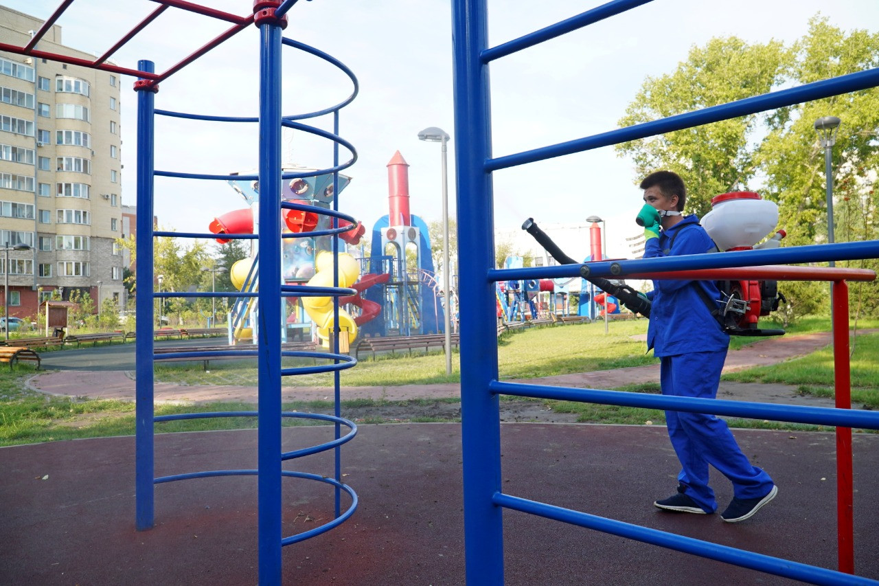 Нұр-Сұлтанда дезинфекциялық жұмыстар жүргізілді 