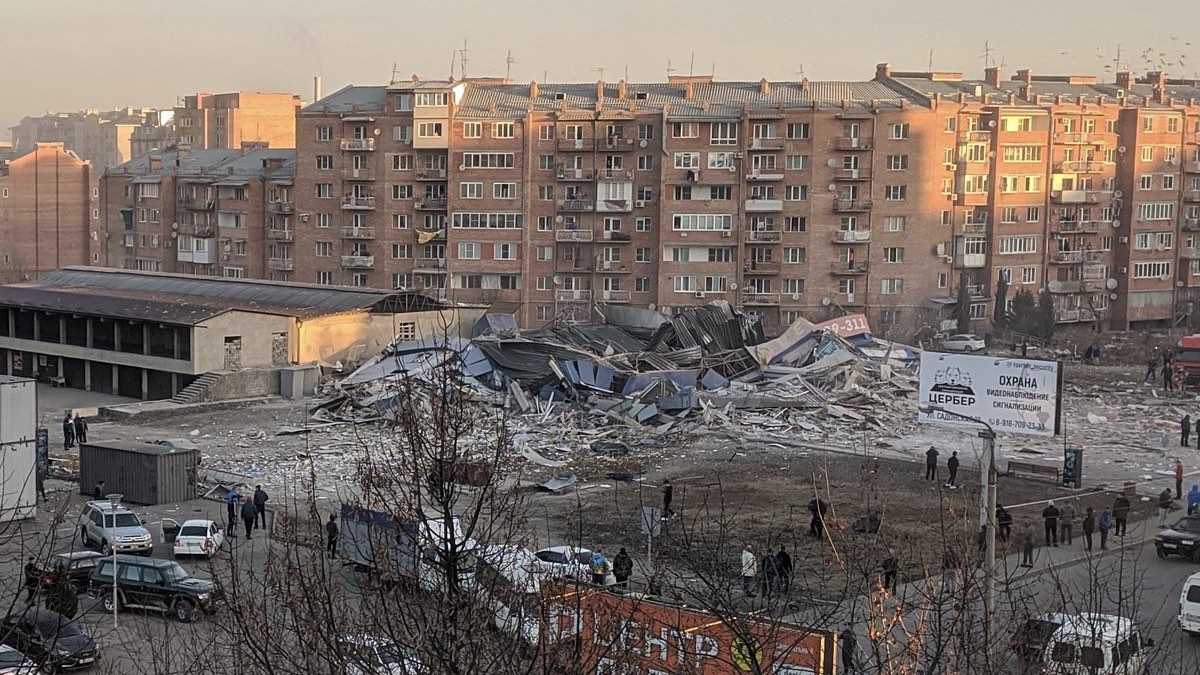 Во Владикавказе прогремел мощный взрыв  