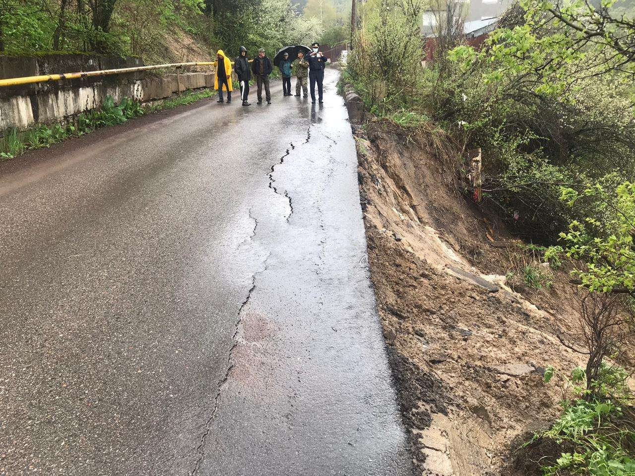 В Алматы сошел оползень