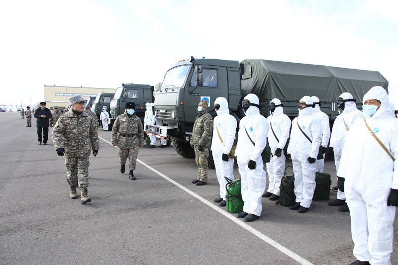 Военнослужащие Вооруженных сил Казахстана заступили на усиление блокпостов   